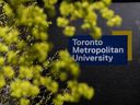 La renommée Toronto Metropolitan University (TMU), anciennement connue sous le nom de Ryerson University à Toronto, le mercredi 26 avril 2023. 