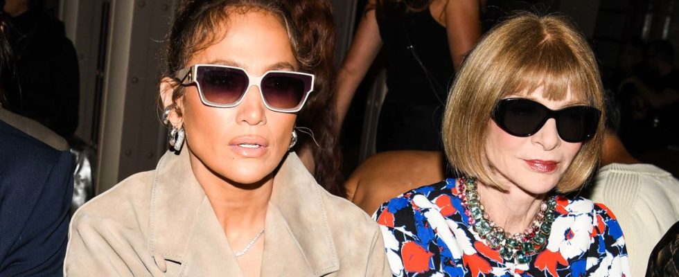 Jennifer Lopez and Anna Wintour at COACH Spring 2024 Ready To Wear Runway Show and dinner event
