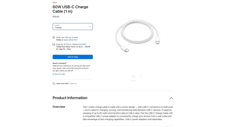 Même s'il est agréable qu'Apple s'engage enfin en faveur de l'USB-C sur l'iPhone, il est un peu décevant de voir que le nouveau câble de charge USB-C de la société ne prend en charge que les vitesses de données USB 2. 