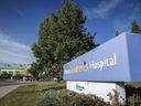 Hôpital pour enfants de l'Alberta, à Calgary, le mardi 12 septembre 2023. Plus de 250 personnes, pour la plupart des enfants, ont été infectées lors d'une éclosion d'E. coli liée à 11 garderies de Calgary.  Vingt-cinq de ces personnes sont hospitalisées.  Six de ces patients sont sous dialyse, un traitement contre l’insuffisance rénale.