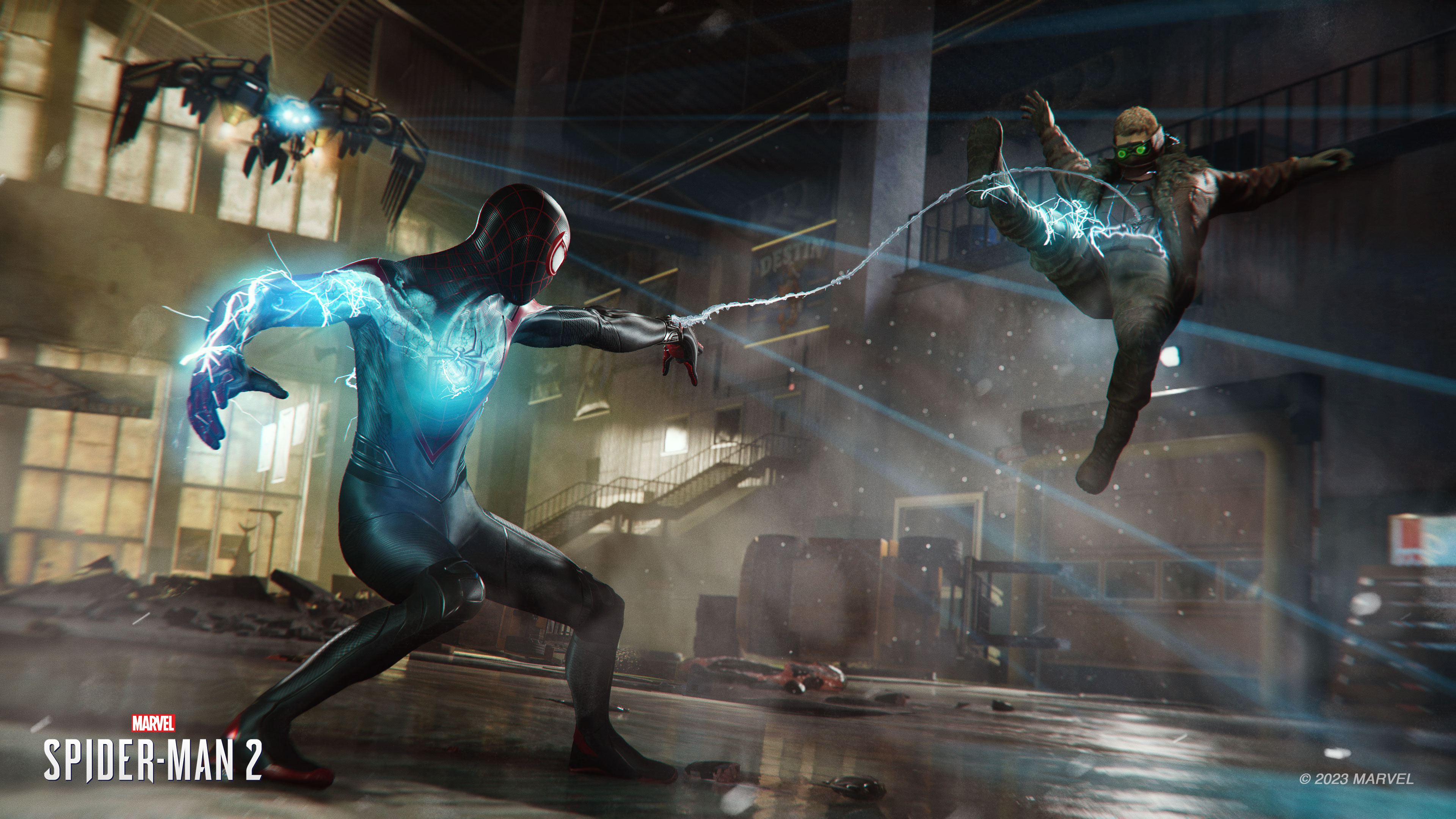 Combat de Spider-Man 2 avec Miles Morales