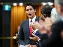 Le premier ministre Justin Trudeau s'exprime à la Chambre des communes à Ottawa, le lundi 18 septembre 2023.
