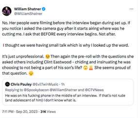 Tweet de Shatner