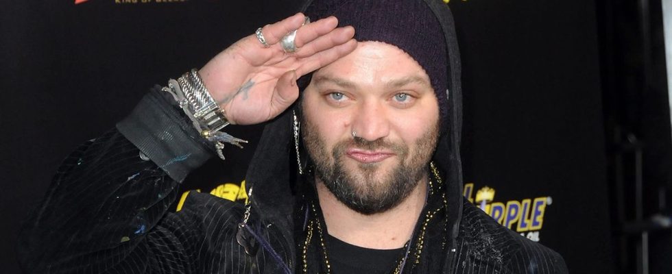 HOLLYWOOD, CA - JANUARY 14: TV personality Bam Margera arrives for The Los Angeles Premiere of "The Last Stand" held at Grauman