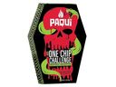 L'emballage des chips tortilla One Chip Challenge de Paqui a la forme d'un cercueil.