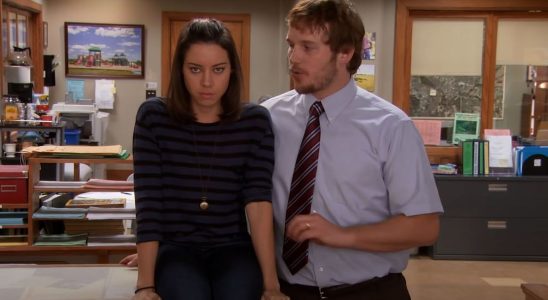 Chris Pratt and Aubrey Plaza in Parks and Recreation