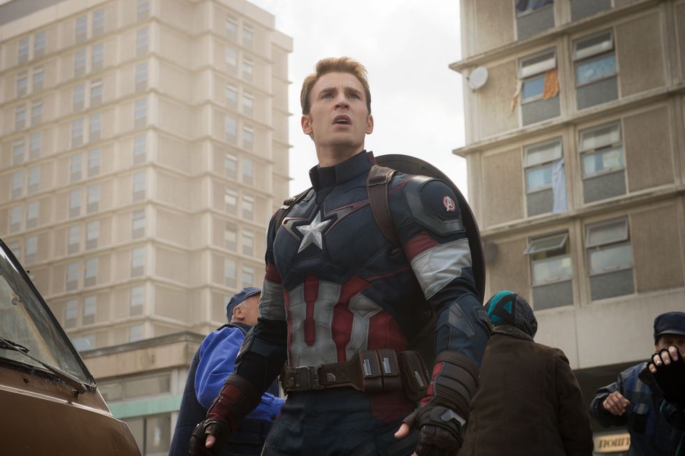 Chris Evans dans le rôle de Captain America
