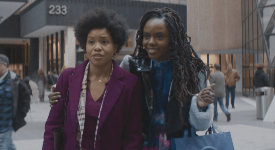 Ashleigh Murray and Sinclair Daniel in The Other Black Girl