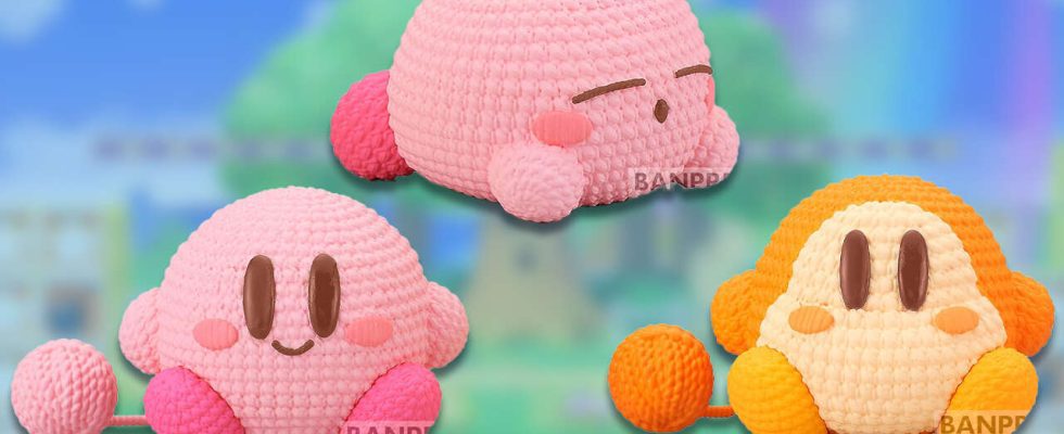 Découvrez ces adorables figurines Kirby en tricot