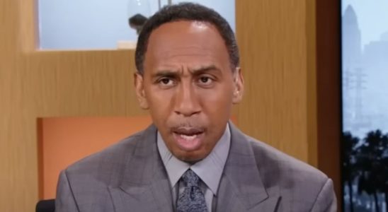 Screenshot of Stephen A. Smith on First Take