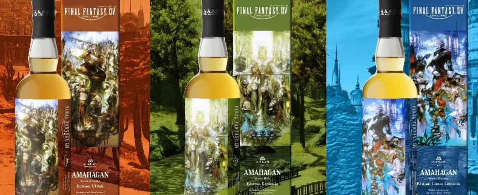 FFXIV Whiskey célèbre l'anniversaire du MMO avec trois liqueurs réelles