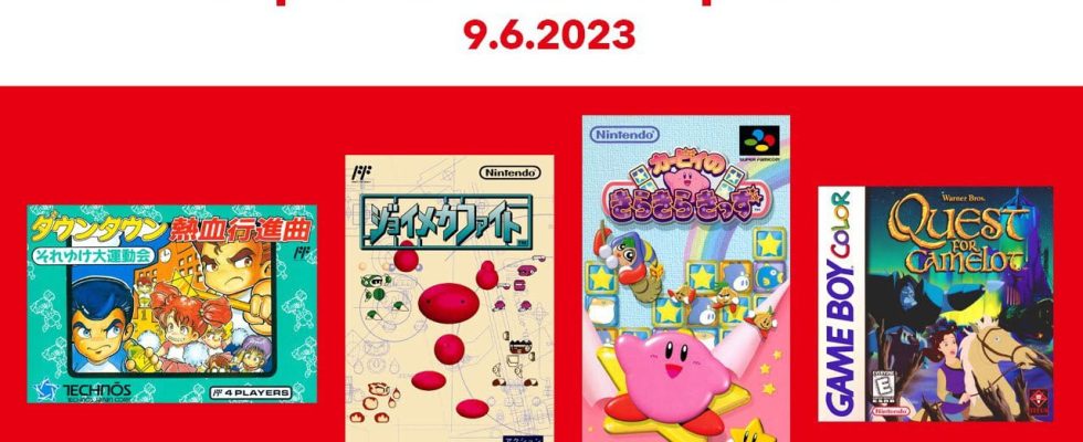Game Boy, SNES et NES – Nintendo Switch Online ajoute Kirby's Star Stacker, Quest for Camelot, Downtown Nekketsu March et Joy Mech Fight