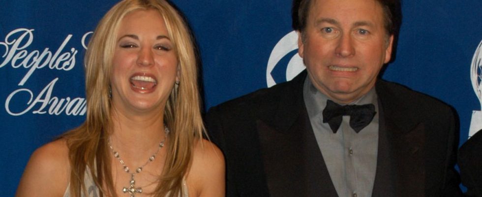 Kaley Cuoco and John Ritter pictured at the The 29th Annual People