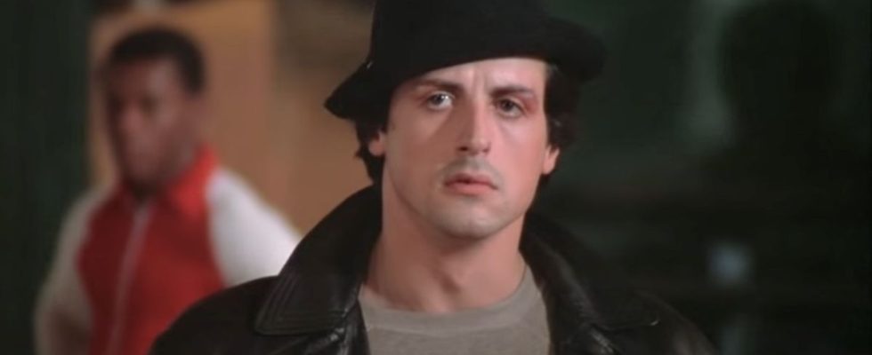 Sylvester Stallone as Rocky in the original movie