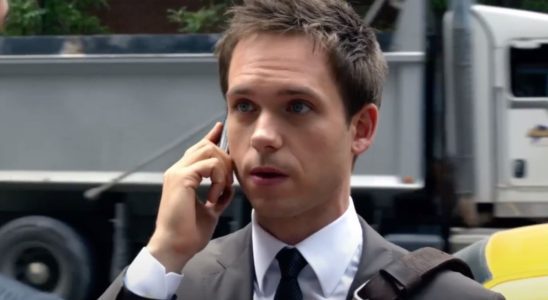 Patrick J Adams on the phone in Suits