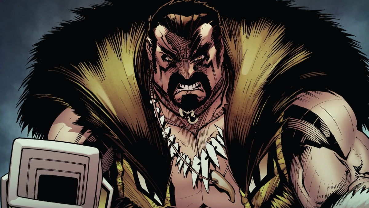 Kraven dans les bandes dessinées Marvel avec une arme à feu