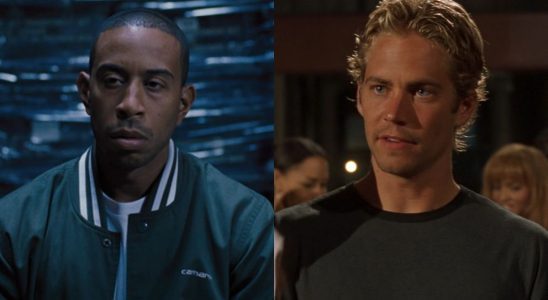 From left to right: screenshots of Ludacris and Fast and Furious 6 and Paul Walker in The Fast and the Furious.