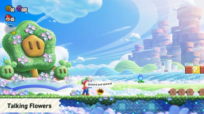Super Mario Bros. Wonder Les fleurs qui parlent coupent la voix