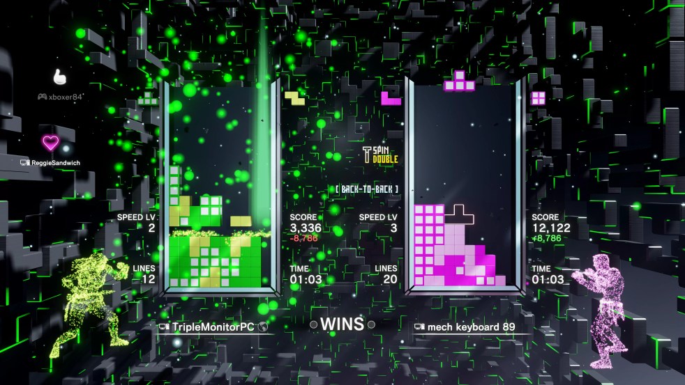 Tetris Effect : capture d'écran connectée