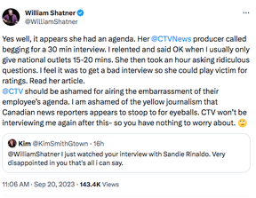 William Shatner Twitter