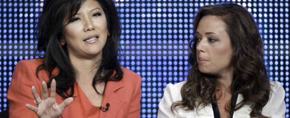 Julie Chen Moonves and Leah Reimini