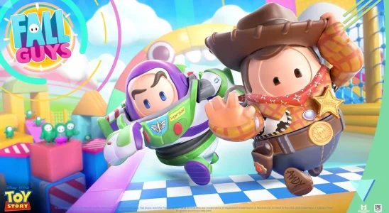 Toy Story's Buzz and Woody in Fall Guys