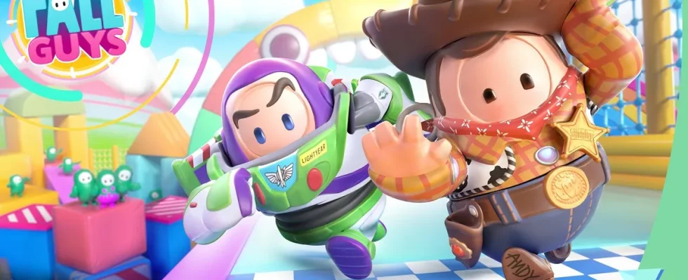 Toy Story's Buzz and Woody in Fall Guys