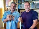 Sylvester Stallone et Arnold Schwarzenegger sont représentés sur une photo Instagram.