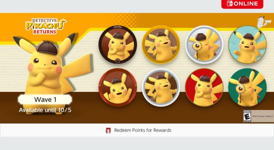 Icônes du détective Pikachu Returns ajoutées à Nintendo Switch Online