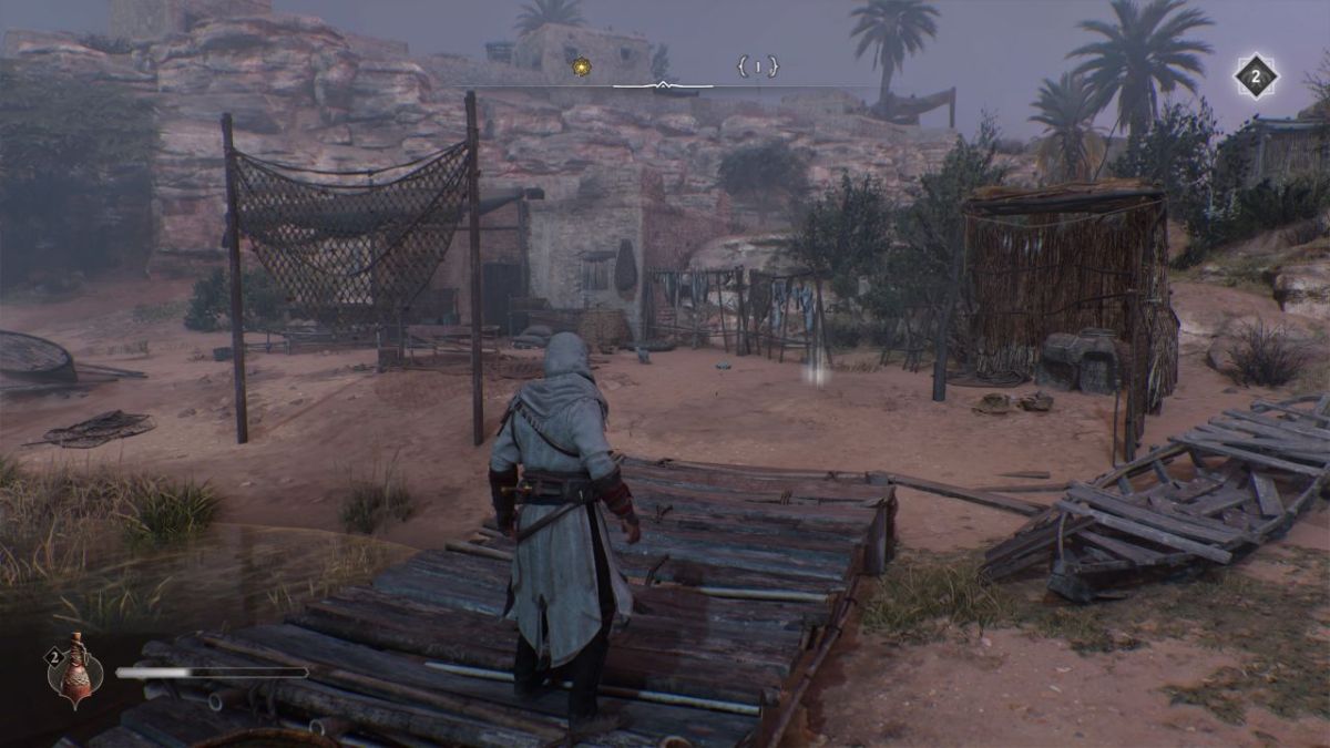 Une capture d'écran d'Assassin's Creed Mirage (AC Mirage) montrant le trésor du  "Puzzle Enigme laissé pour compte" dans le jeu, dans le cadre d'un article expliquant comment le résoudre.