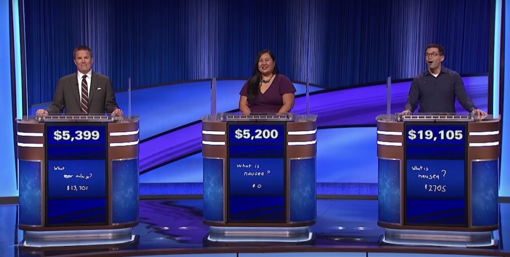 Les concurrents sur Jeopardy !  Wildcard des Champions