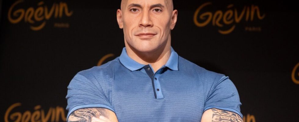 Dwayne Johnson wax figure is unveiled at Musee Grevin