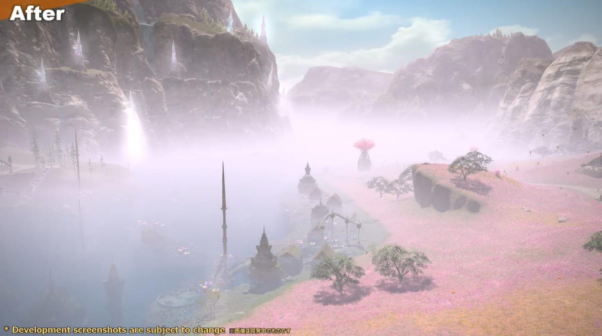 Brouillard de mise à niveau graphique de Final Fantasy XIV après 3