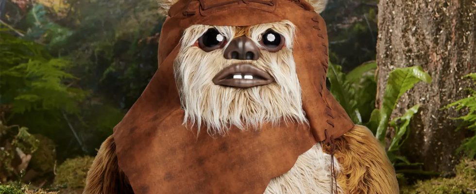 Trucs cool : Disney propose un guichet grandeur nature, la peluche Ewok, pour le 40e anniversaire du retour du Jedi