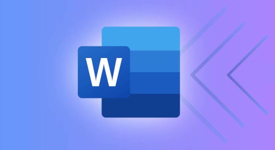 Microsoft Word logo on a colored background