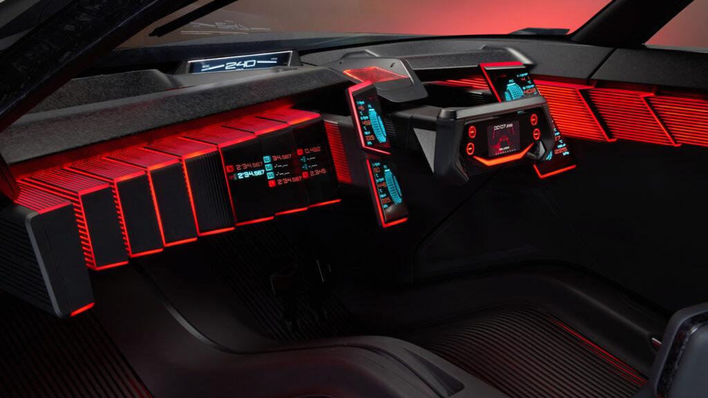 Intérieur du Nissan Hyper Force Concept, Polyphonie numérique, Mode R
