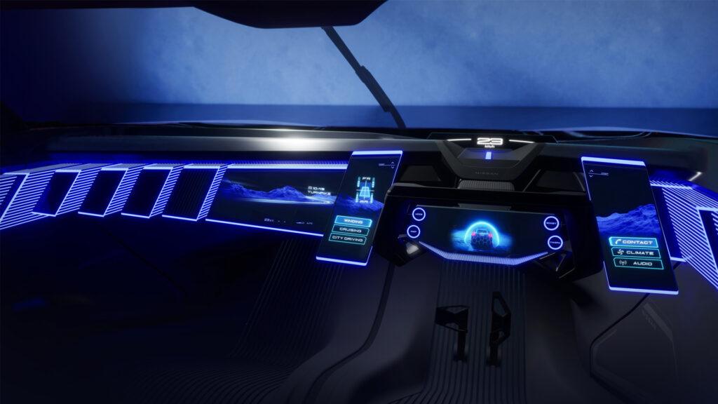 Intérieur du concept Nissan Hyper Force, polyphonie numérique, mode GT