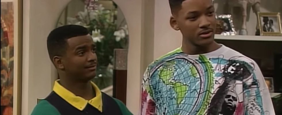 Alfonso Ribeiro and Will Smith on The Fresh Prince of Bel-Air screenshot.