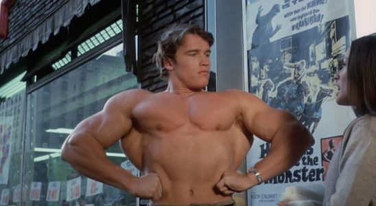 Arnold Schwarzegger in his first film Hercules in New York