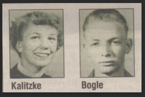 Duane Bogle a été découvert face contre terre dans sa voiture le 3 janvier 1956. Il avait reçu une balle dans la tête.  Sa petite amie, Patty Kalitzke, a été retrouvée le lendemain.  Elle avait été agressée sexuellement puis abattue.