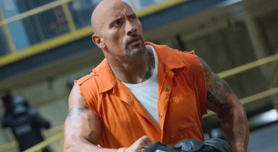 Dwayne Johnson in the Fate of the Furious.