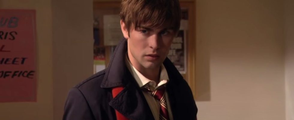 Chace Crawford as Nate on Gossip Girl.