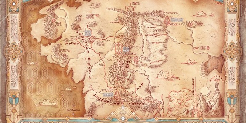 Découvrez la carte du monde finale du Seigneur des Anneaux : Retour à la Moria