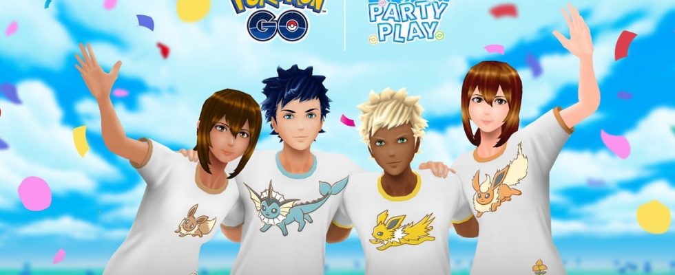 La nouvelle fonctionnalité Party Play de Pokémon Go vous permet de vous regrouper si vous restez physiquement ensemble