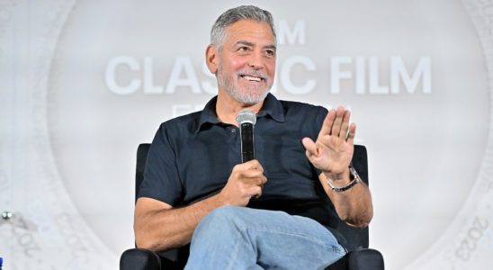 LOS ANGELES, CALIFORNIA - APRIL 14: George Clooney speaks onstage at the screening of "Ocean's Eleven" during the 2023 TCM Classic Film Festival on April 14, 2023 in Los Angeles, California. (Photo by Charley Gallay/Getty Images for TCM)