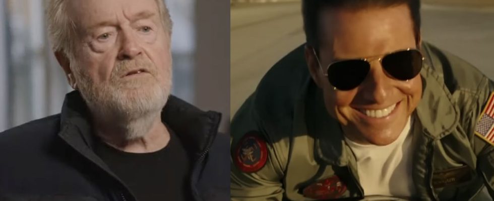 Ridley Scott in a behind the scenes look at Napoleon, Tom Cruise in Top Gun: Maverick Trailer