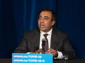 Kaleed Rasheed répond à une question lors d'une conférence de presse à Queen's Park à Toronto le mercredi 1er septembre 2021.