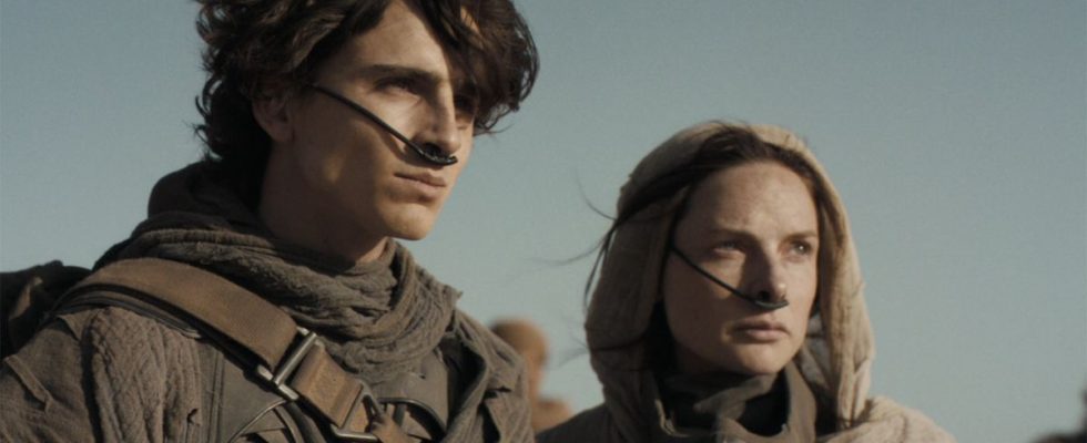 Timothée Chalamet and Rebecca Ferguson in Dune
