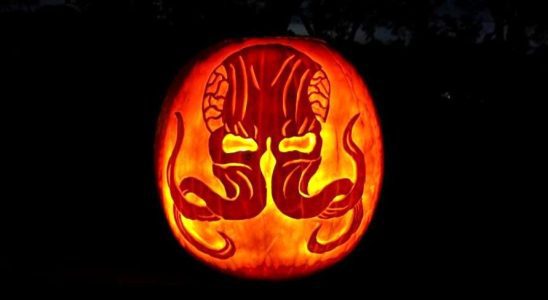 Mindflayer pumpkin carving