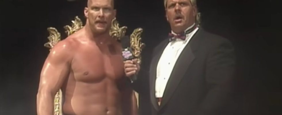 Stone Cold Steve Austin and Michael P.S. Hayes at King of the Ring 1996